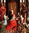 Hans Memling Famous Paintings - Marriage of St Catherine